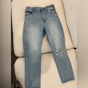 Abercrombie & Fitch Light Blue High Rise Skinny Ankle Jeans size 10 short